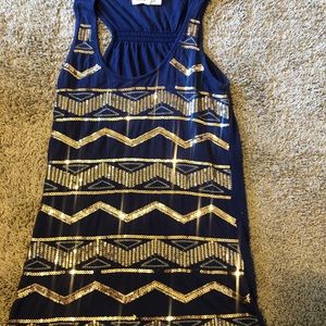 Sequin tank top
